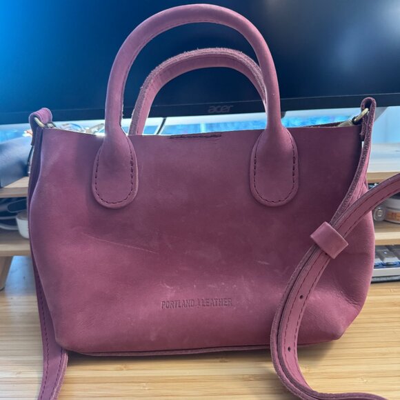 Portland Leather Goods Raindrop (Small) in Foxglove - Picture 5 of 7